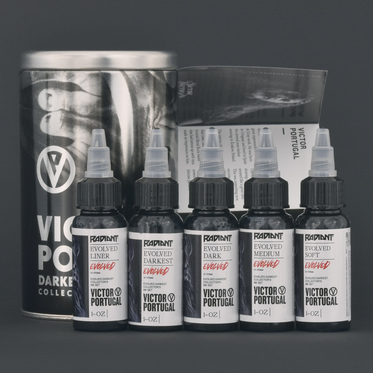Set of Victor Portugal tattoo ink bottles , buy from zerohoursupply.eu