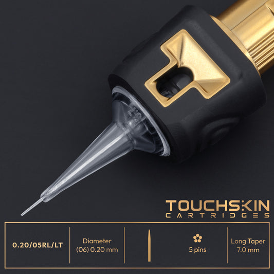 TouchSkin Round Liner 0.20 mm ultra-thin bugpin needles buy from zerohoursupply.eu
