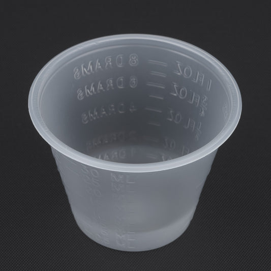 TRANSPARENT CUPS, 30 ML, 100 PCS