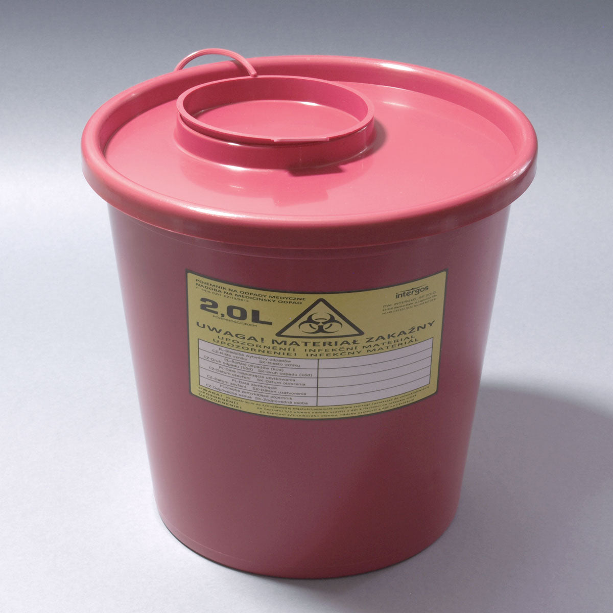 CONTAINER FOR SHARPS AND MEDICAL WASTE ZEROHOURSUPPLY.EU