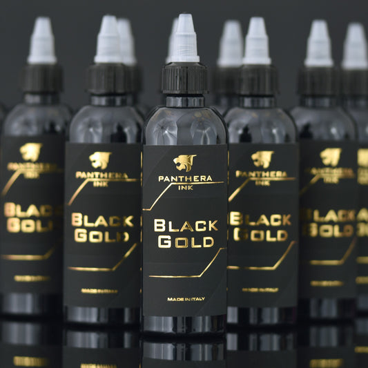 Panthera Black Gold - black tattoo ink, buy from zerohoursupply.eu