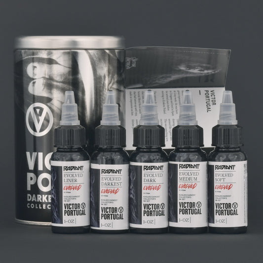 Set of Victor Portugal tattoo ink bottles , buy from zerohoursupply.eu