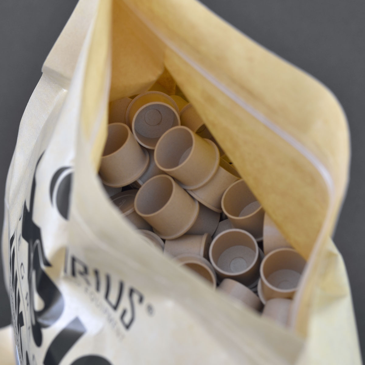 500pcs Sirius XBio degradable ink cups, eco friendly different sizes, buy from zerohoursupply.eu