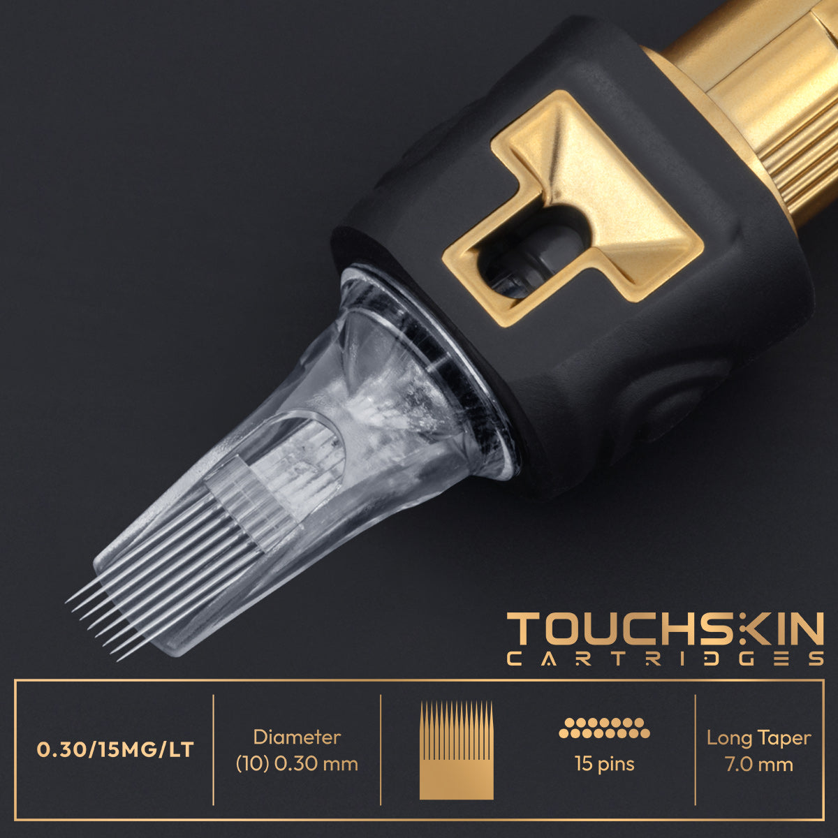 TOUCHSKIN GOLD Magnum 0.30 mm cartridges buy at zerohoursupply.eu