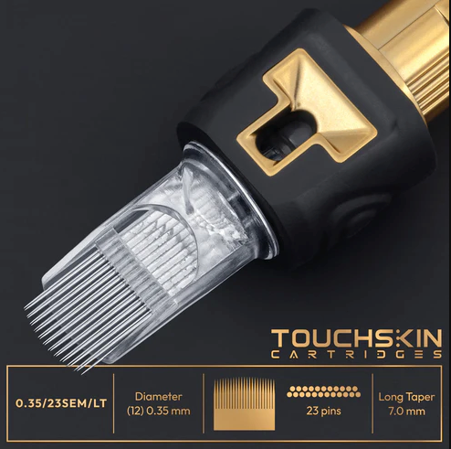 TOUCHSKIN GOLD, NEEDLE CARTRIDGES, SEM/LT, 0.35 MM