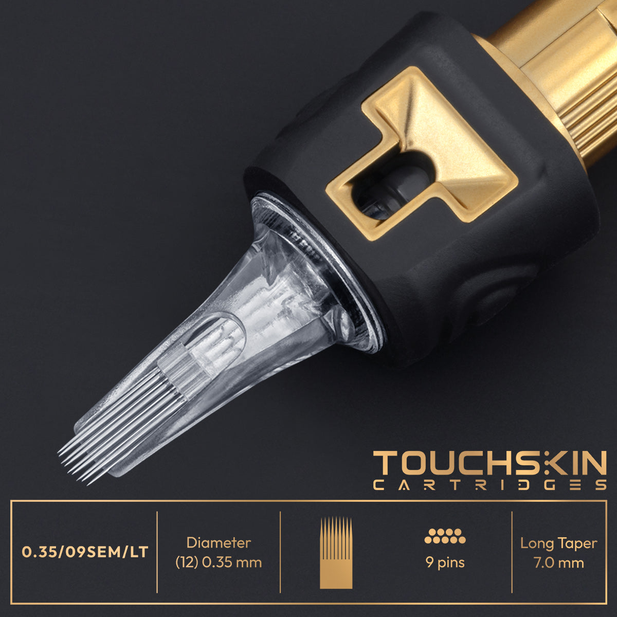 TOUCHSKIN GOLD, NEEDLE CARTRIDGES, SEM/LT, 0.35 MM