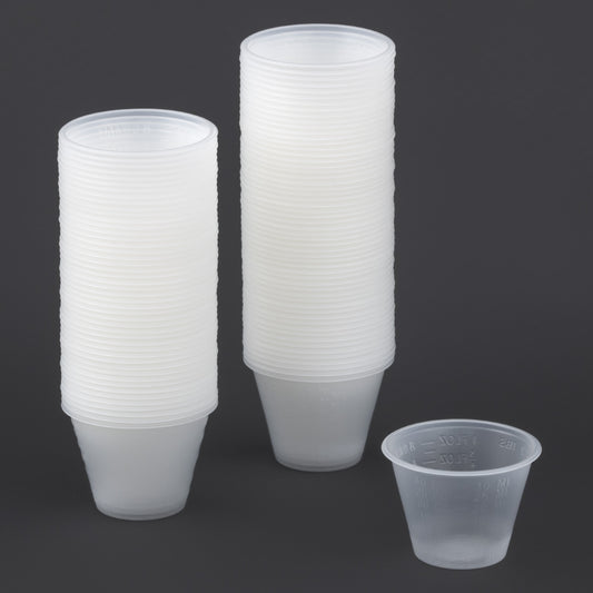 TRANSPARENT CUPS, 30 ML, 100 PCS